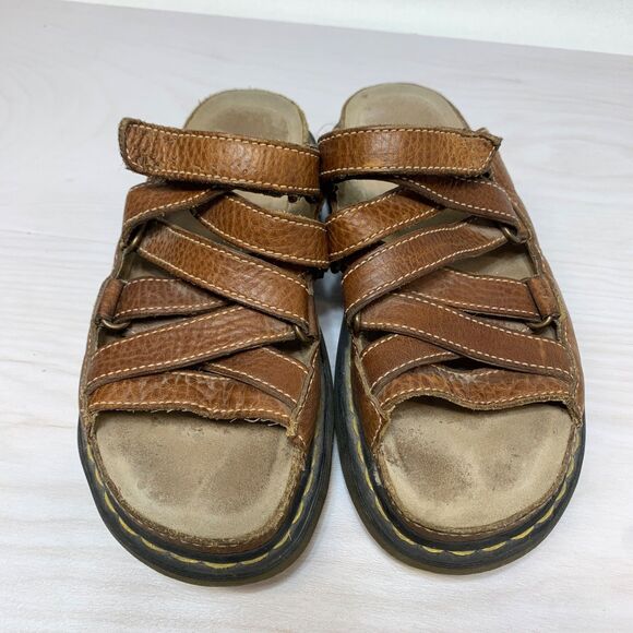 Vintage Dr. Martens Dune Fisherman Y2K Leather Chunky Sole Platform Sandals Sz 9 - Picture 6 of 11
